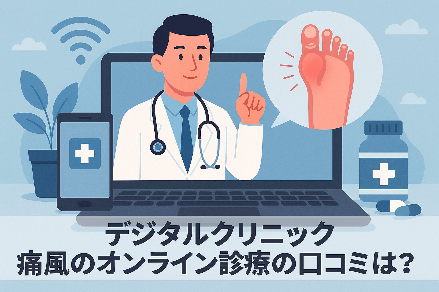 【デジタルクリニック】痛風のオンライン診療の悪い口コミから良い評判までを徹底調査!