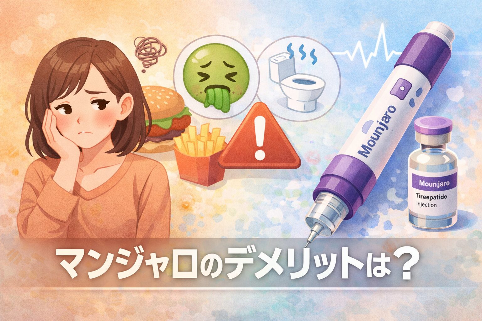 マンジャロのデメリットは?利用前に知っておきたい注意点を解説!